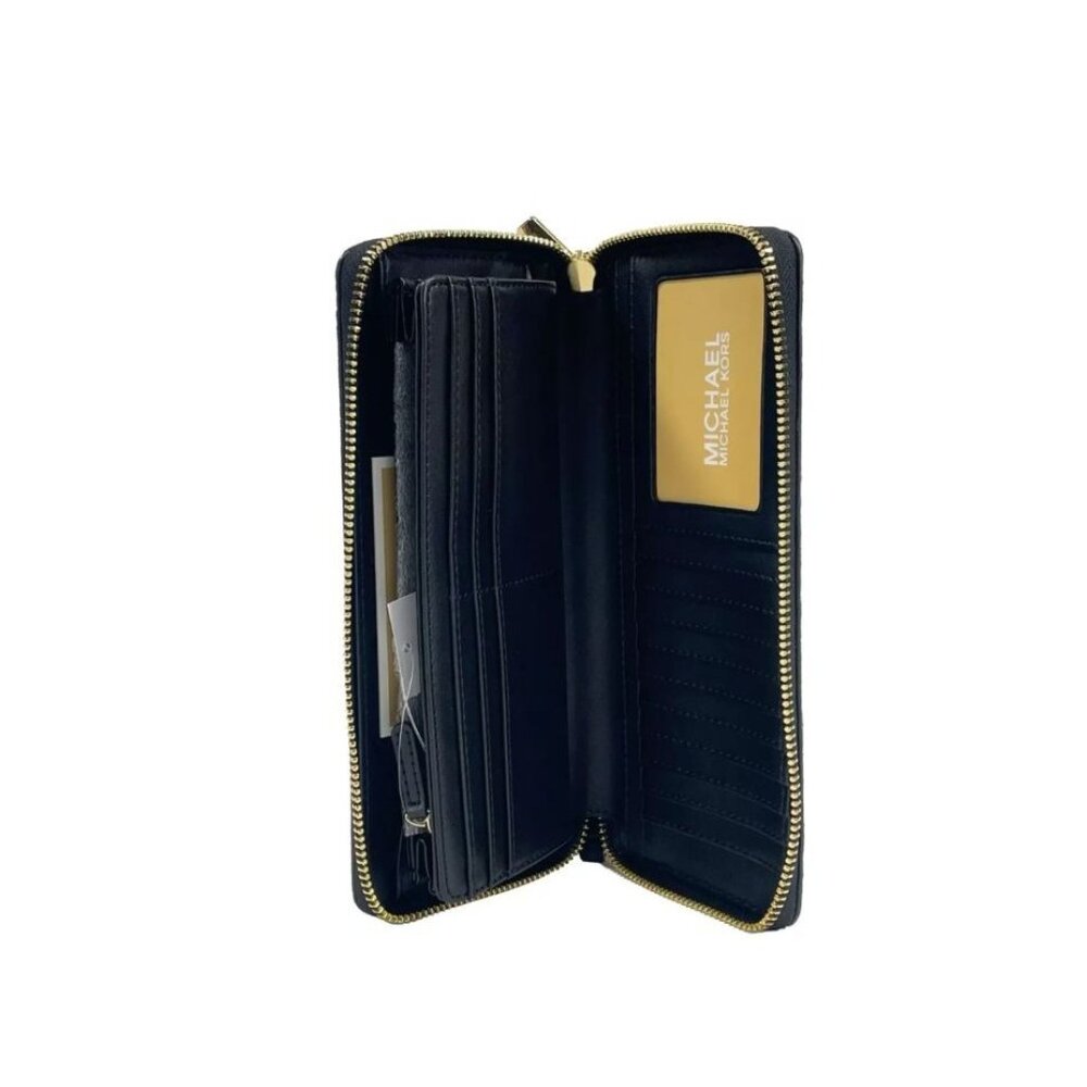 Michael Kors Jet Set Travel LG TRVL Continental Leather Wallet Leopard Print - Picture 4 of 10